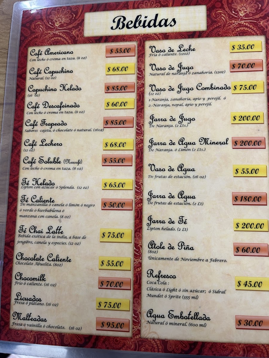 Panadería el Itacate Menu - Image 2